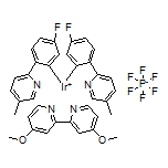 双[5-氟-2-(5-甲基-2-吡啶基-κN)苯基-κC](4,4’-二甲氧基-2,2’-联吡啶-κN1,κN1’)铱六氟磷酸盐
