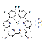 (4,4’-二甲氧基-2,2’-联吡啶-κN1,κN1’)双[3,5-二氟-2-(5-甲基-2-吡啶基-κN)苯基-κC]铱六氟磷酸盐
