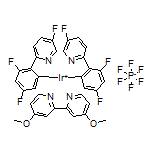 (4,4’-二甲氧基-2,2’-联吡啶-κN1,κN1’)双[3,5-二氟-2-(5-氟-2-吡啶基-κN)苯基-κC]铱六氟磷酸盐